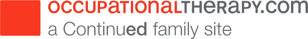 The logo of Occupational Therapy dot com, a Continued Family site